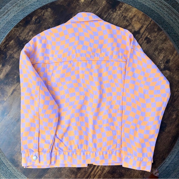 Forever 21 Checkered Denim Jacket NWT Size S - Picture 3 of 3